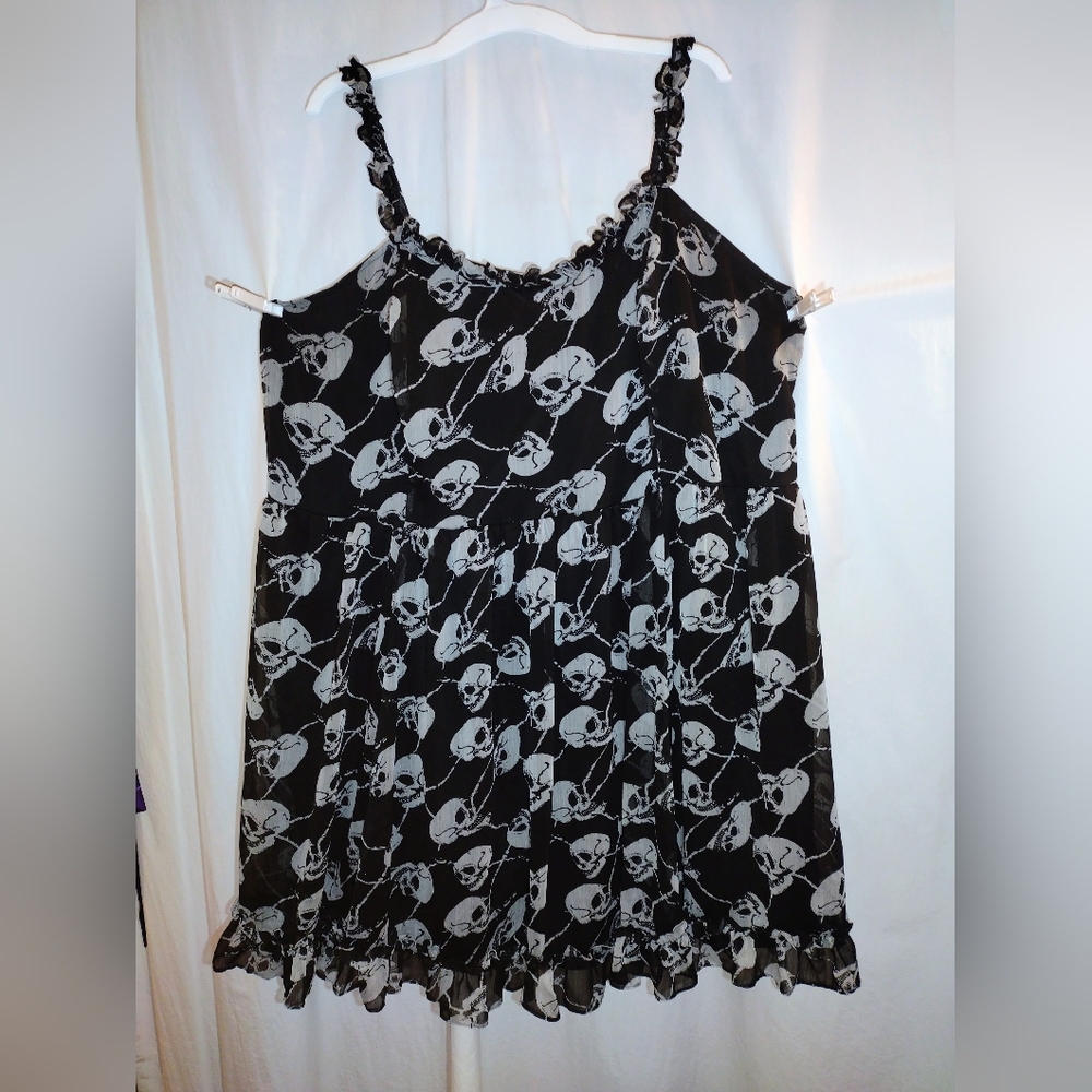 Tripp NYC & Torrid Colab Skull Dress Size 5 5X HTF - Picture 3 of 13